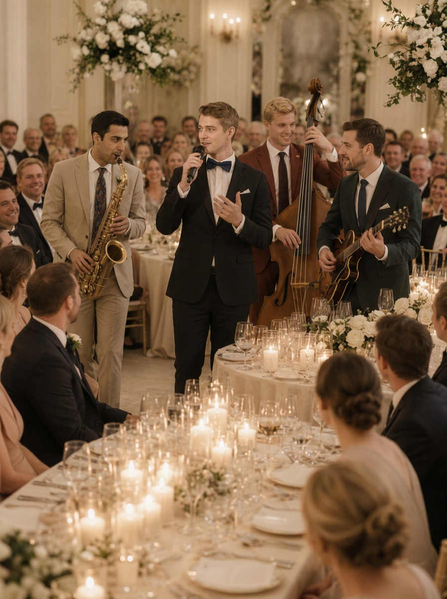 Musician among guests