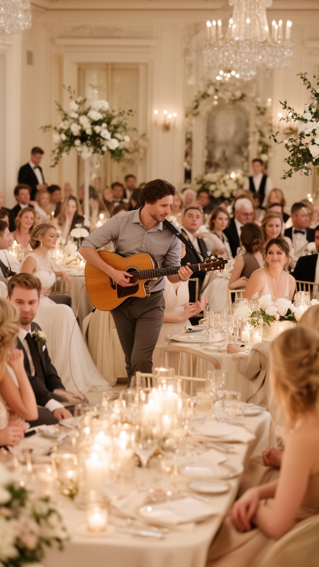 Musician among guests